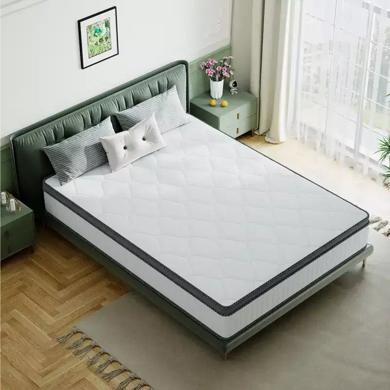 Materasso Ibrido Traspirante Medio Refrigerante in Memory Foam Consegnato in Scatola Bianco