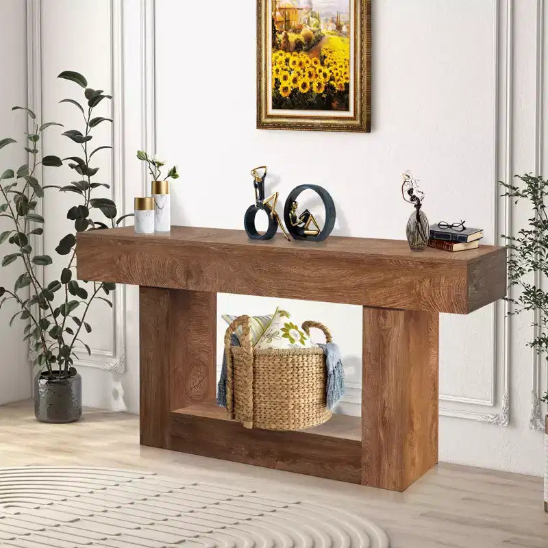 Consolle - Consolle moderna, Mobili da soggiorno, Consolle piccola, Consolle in legno, Mobile consolle