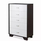 Comò a 5 cassetti in legno, cassettiera moderna, versatile per camera da letto/ufficio