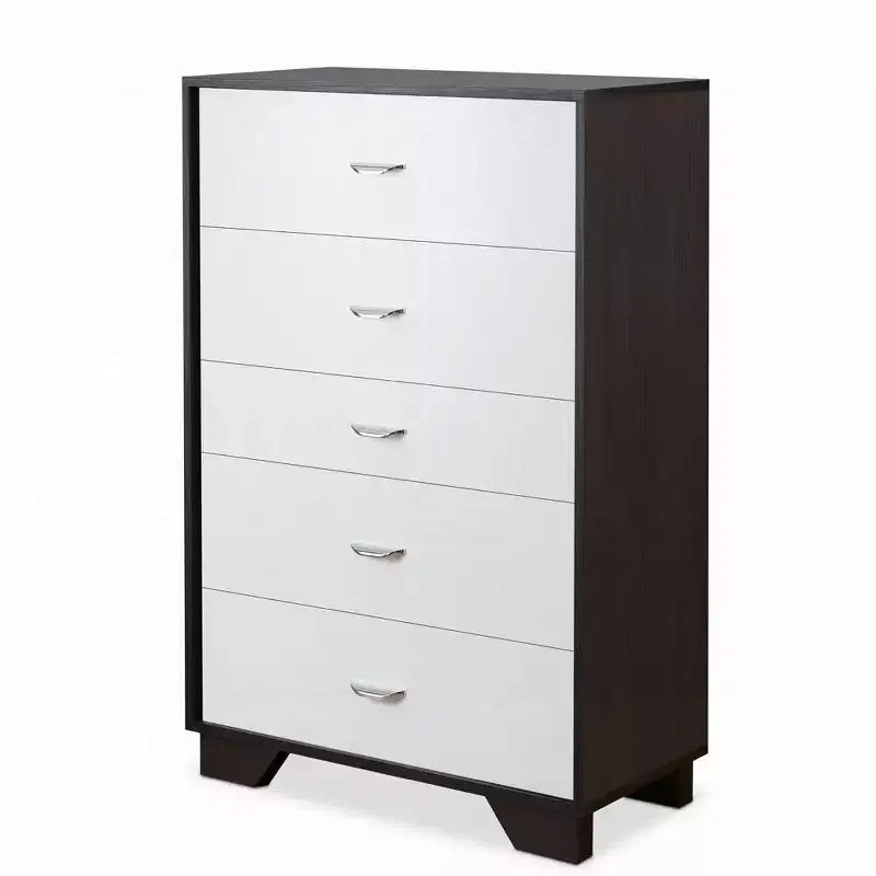 Comò a 5 cassetti in legno, cassettiera moderna, versatile per camera da letto/ufficio