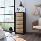 Comò a 5 cassetti in legno, cassettiera moderna, versatile per camera da letto/ufficio