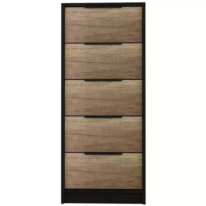 Comò a 5 cassetti in legno, cassettiera moderna, versatile per camera da letto/ufficio