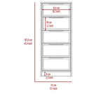 Comò a 5 cassetti in legno, cassettiera moderna, versatile per camera da letto/ufficio