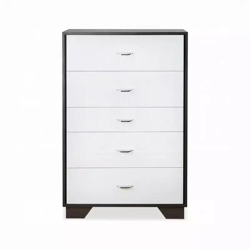 Comò a 5 cassetti in legno, cassettiera moderna, versatile per camera da letto/ufficio