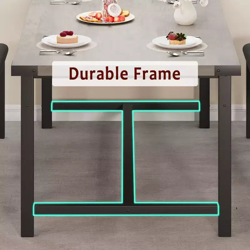 Tavolo da Pranzo Allungabile con Panca, Set Tavolo da Cucina Rettangolare Grande Allungabile da 4-6 Posti con 2 Panche Imbottite, per Appartamento, Piccolo Spazio