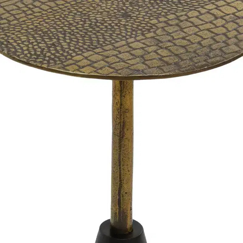Tavolino da salotto Royal Hampton 21,5 | Realizzazione in alluminio fuso I Motivo coccodrillo