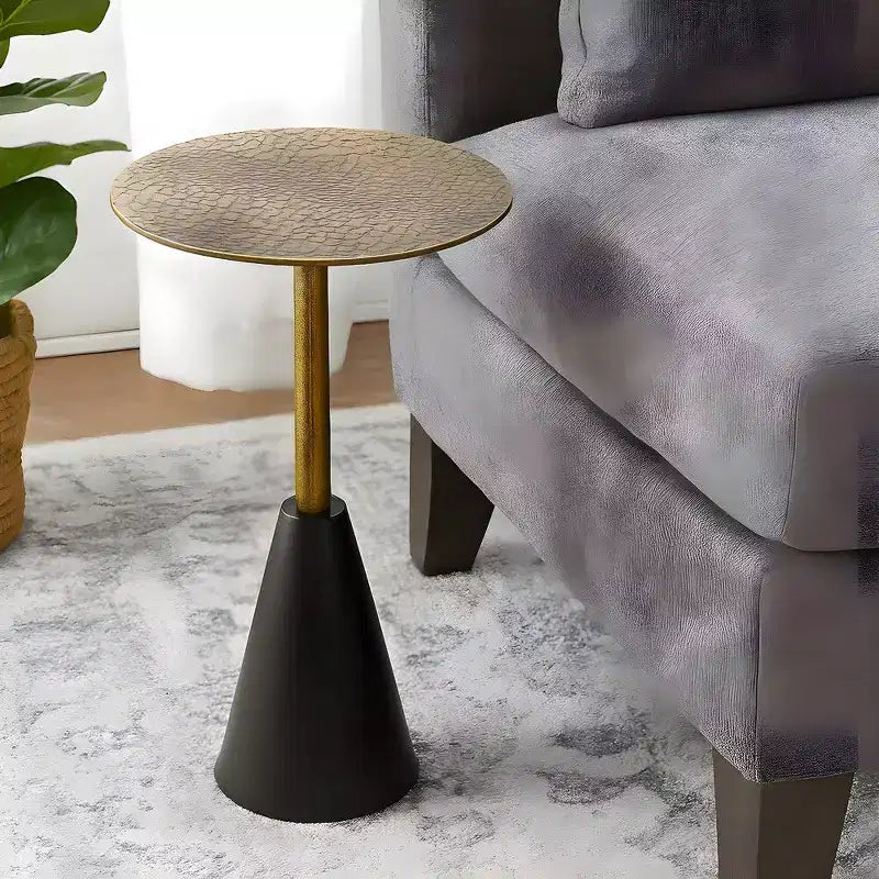 Tavolino da salotto Royal Hampton 21,5 | Realizzazione in alluminio fuso I Motivo coccodrillo