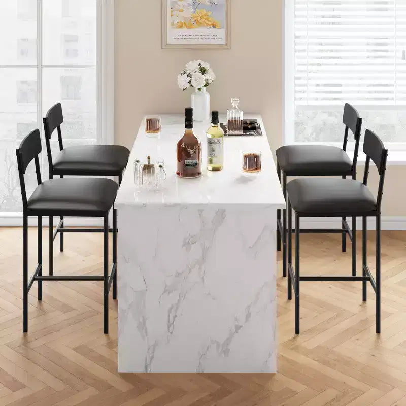 Set da Cucina Tavolo da Pranzo e Sedie per 2 con Scaffale e Sedie Imbottite, Set Tavolo da Bar per Piccoli Spazi Appartamento