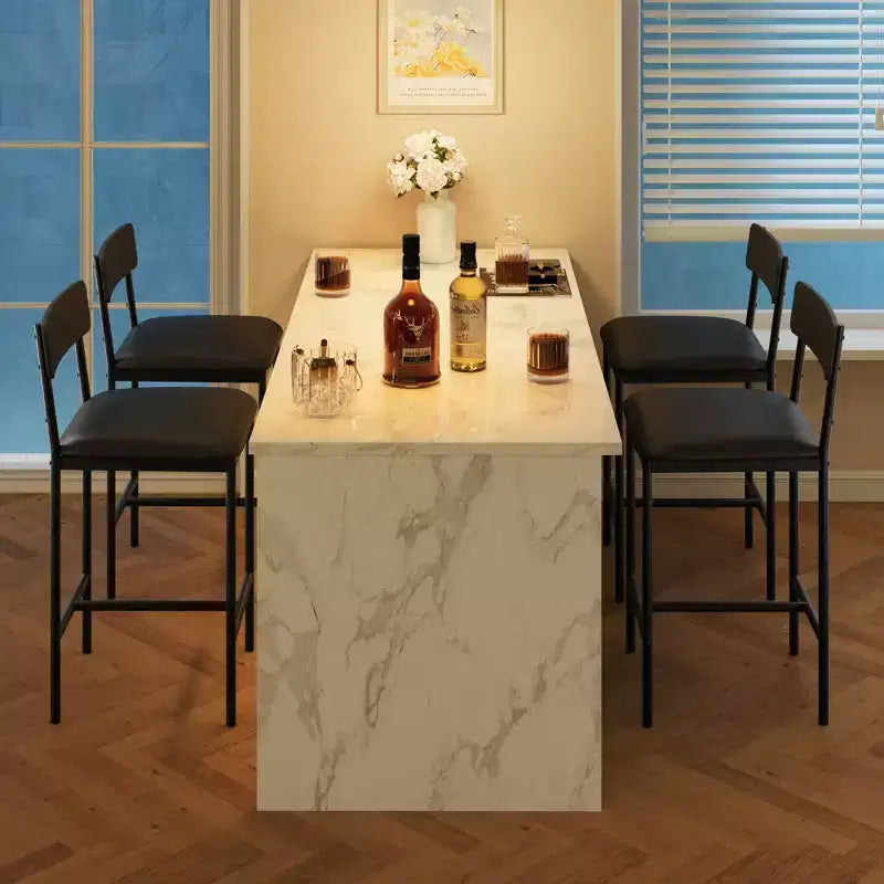 Set da Cucina Tavolo da Pranzo e Sedie per 2 con Scaffale e Sedie Imbottite, Set Tavolo da Bar per Piccoli Spazi Appartamento