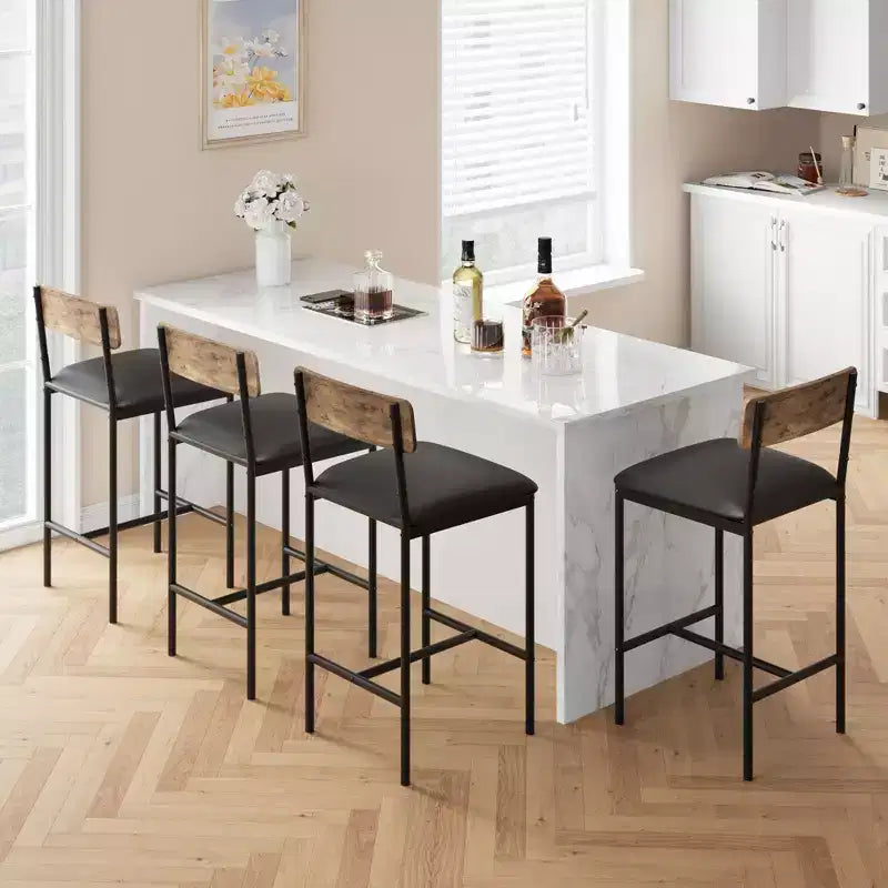 Set da Cucina Tavolo da Pranzo e Sedie per 2 con Scaffale e Sedie Imbottite, Set Tavolo da Bar per Piccoli Spazi Appartamento