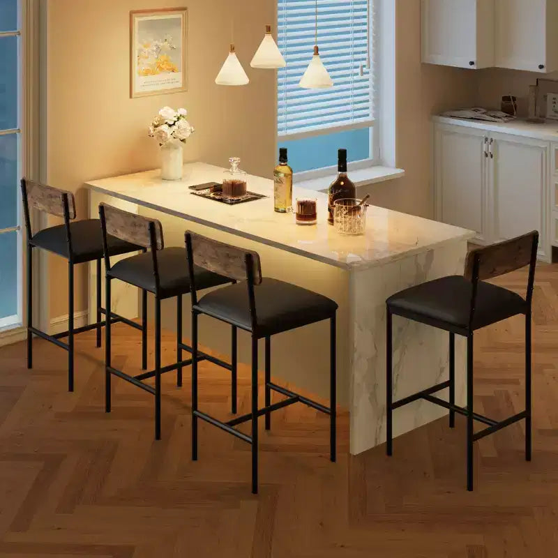 Set da Cucina Tavolo da Pranzo e Sedie per 2 con Scaffale e Sedie Imbottite, Set Tavolo da Bar per Piccoli Spazi Appartamento
