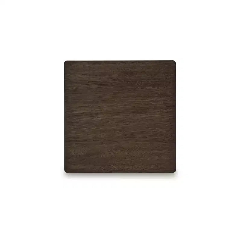 Tavolino contemporaneo - Finitura in rovere smaltato marrone caldo