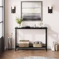 39 Entryway Console Table, 2 Tier Narrow Long Sofa Table, Behind Couch Table with Adjustable Shelf, Entryway Table for Living Room Hallway Entrance