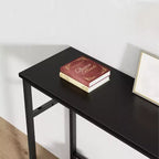 Consolle d'ingresso da 99 cm, tavolino stretto e lungo a 2 livelli, tavolo dietro il divano con ripiano regolabile, tavolo d'ingresso per soggiorno, corridoio, ingresso