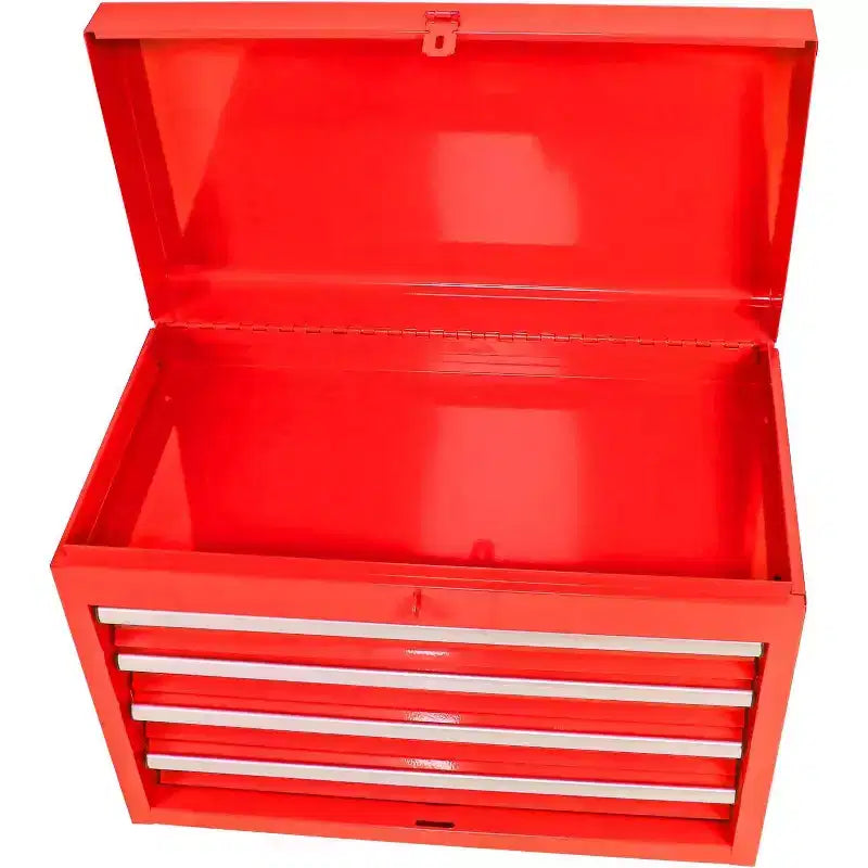Cassetta portautensili a 5 cassetti su ruote, con ripiano regolabile e carrello organizer portatile staccabile per garage, magazzino, officina, rosso