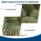 Poltrone a sacco trapuntate a mano da 90 cm, divanetto in memory foam impermeabile senza cuciture con capacità di 408 kg per soggiorno e camera da letto