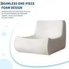 Poltrone a sacco trapuntate a mano da 90 cm, divanetto in memory foam impermeabile senza cuciture con capacità di 408 kg per soggiorno e camera da letto