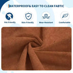 Poltrone a sacco trapuntate a mano da 90 cm, divanetto in memory foam impermeabile senza cuciture con capacità di 408 kg per soggiorno e camera da letto