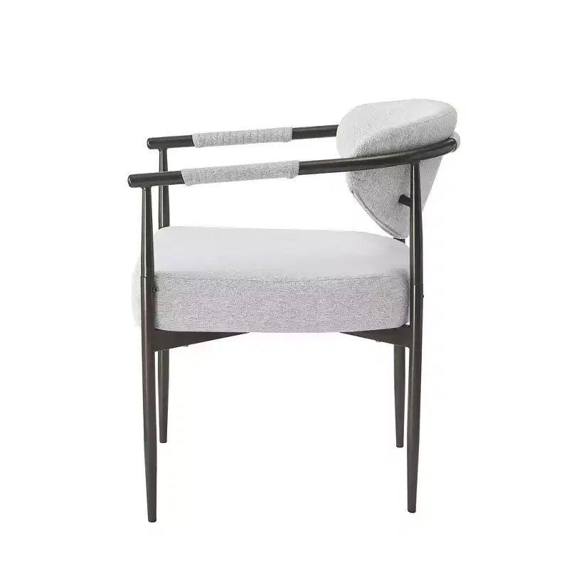 Sedie da Pranzo Moderne Imbottite con Schienale Curvo (Set da 2)