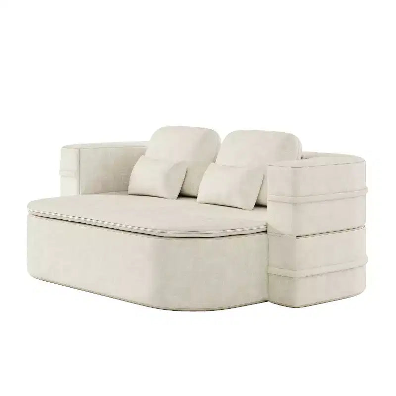 75'' 2-in-1 Foldable Sofa Bed, Convertible Floor Couch with Foam Cushion and Multi Functional Blanket for Living Room Bedroom Studio