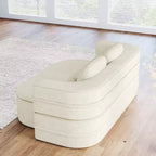 Divano letto pieghevole 2-in-1 da 75'', divano convertibile da pavimento con cuscino in schiuma e coperta multifunzionale per soggiorno, camera da letto, monolocale