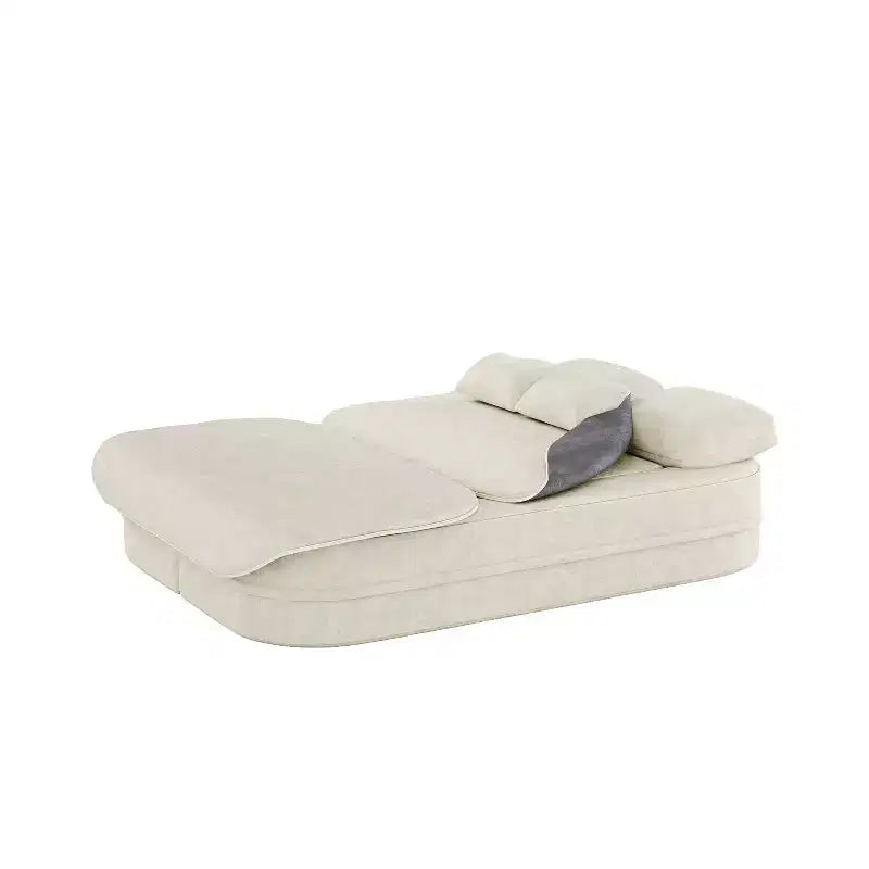 75'' 2-in-1 Foldable Sofa Bed, Convertible Floor Couch with Foam Cushion and Multi Functional Blanket for Living Room Bedroom Studio