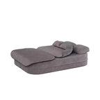 Divano letto pieghevole 2-in-1 da 75'', divano convertibile da pavimento con cuscino in schiuma e coperta multifunzionale per soggiorno, camera da letto, monolocale