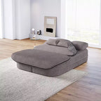 Divano letto pieghevole 2-in-1 da 75'', divano convertibile da pavimento con cuscino in schiuma e coperta multifunzionale per soggiorno, camera da letto, monolocale