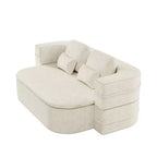 Divano letto pieghevole 2-in-1 da 75'', divano convertibile da pavimento con cuscino in schiuma e coperta multifunzionale per soggiorno, camera da letto, monolocale